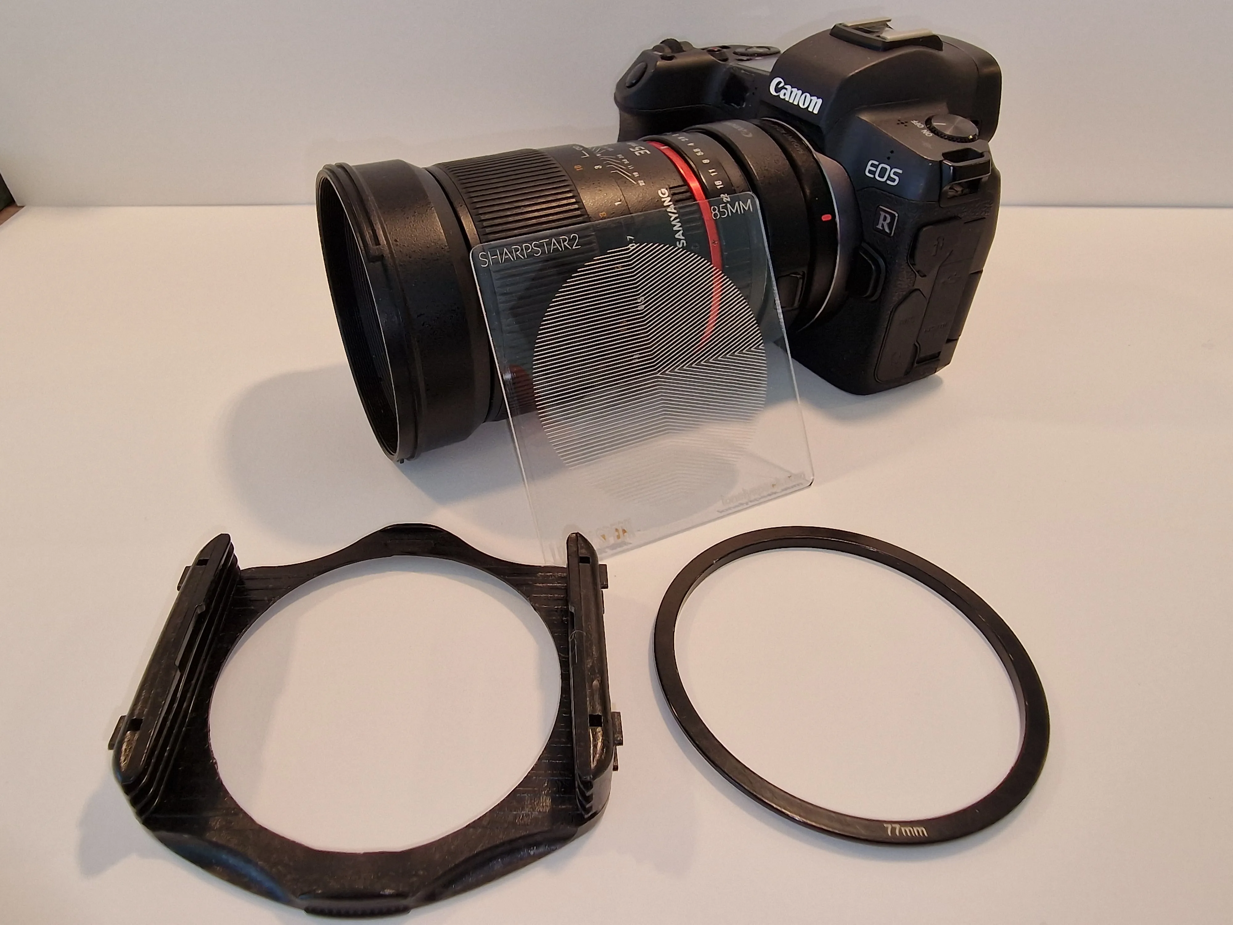 20230403_105055 adapter og mellemring til manuel fokus på stjerner ved astrofotografering