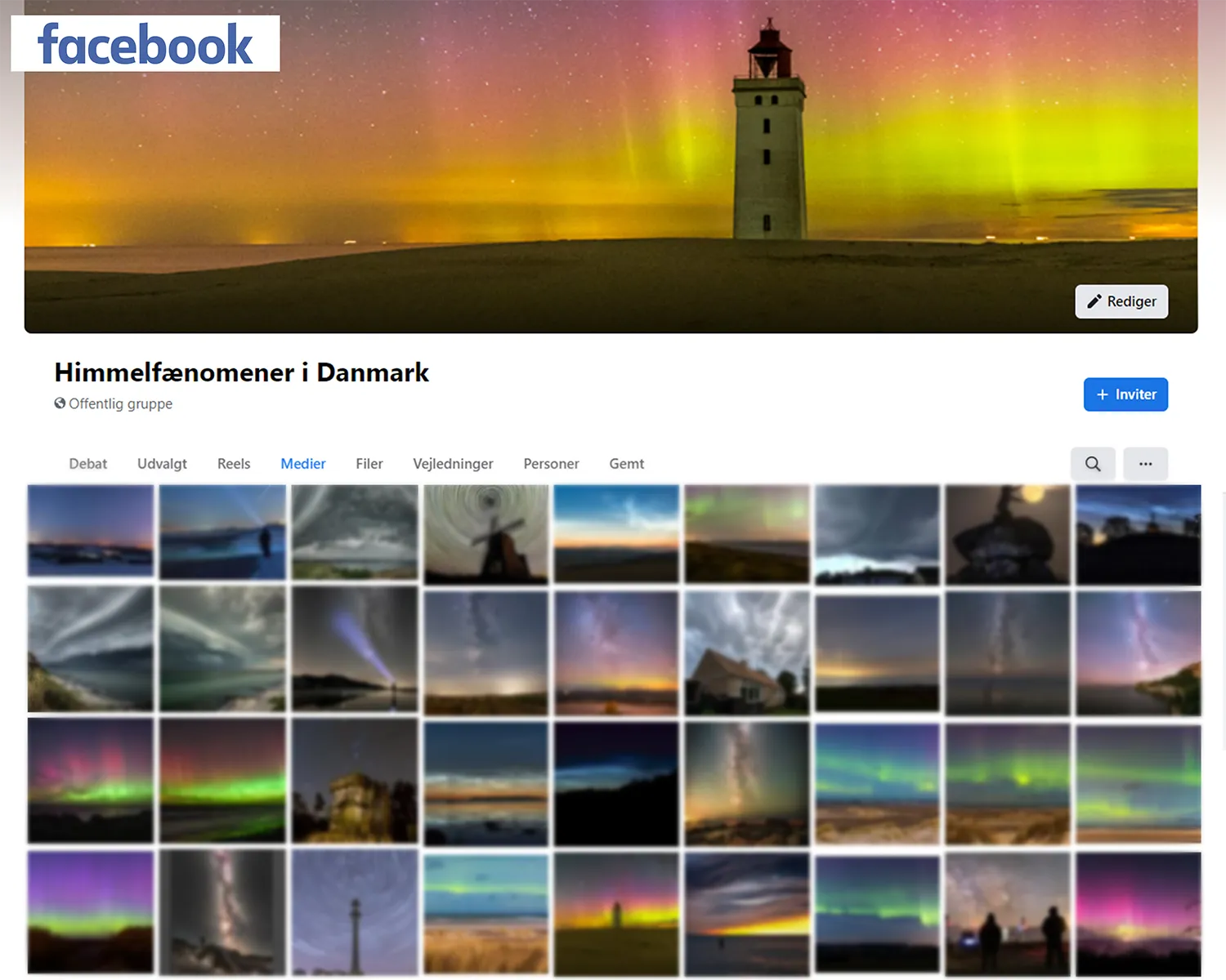 Himmelfænomener i Danmark - Følg os på Facebook