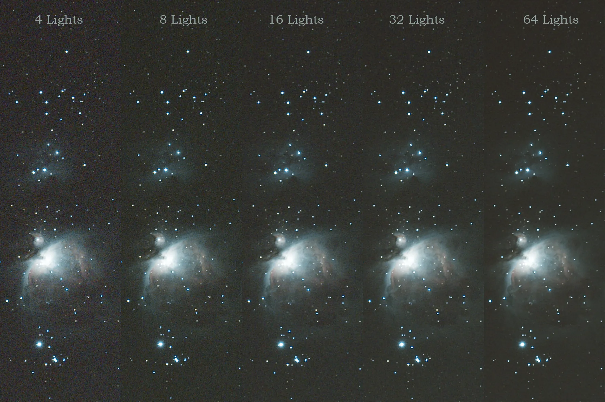 Nattehimlen og astro fotografering - fordelene ved Stacking og hvordan det fjerner iso støj og fremhæver detaljer
